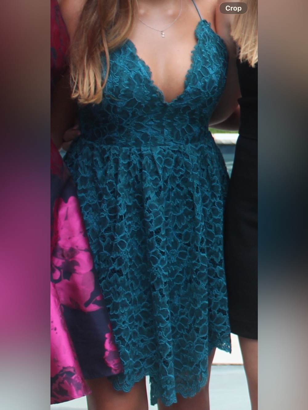 NBD revolve mini dress, Teal/Blue size M